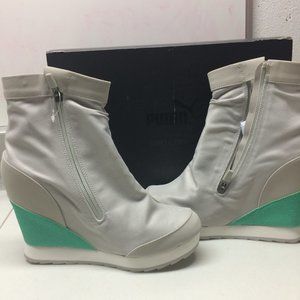 NEW PUMA Hussein Hakkoda Zip Gray Wedge BOOT SNEAK